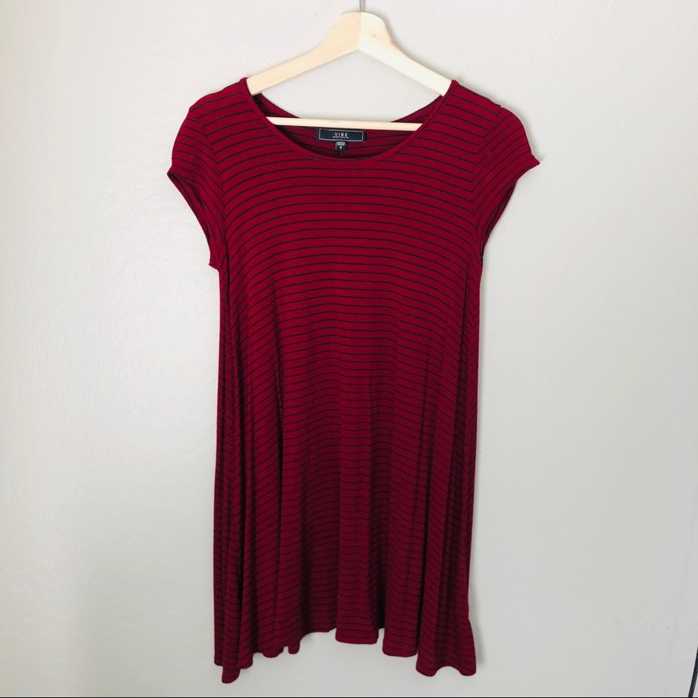 Maroon T-Shirt Dress